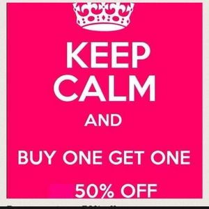 Buy one get one. Today only!
