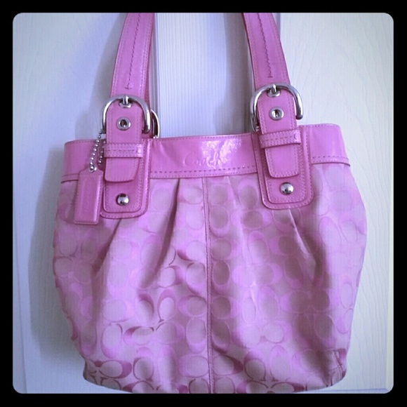 Coach pink purse - Picture 1 of 2