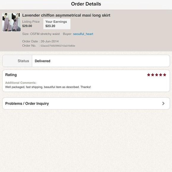 Mint chiffon asymmetrical split maxi long skirt - Picture 4 of 4