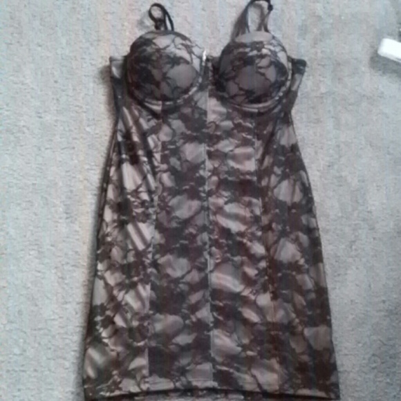 Lace accent dress