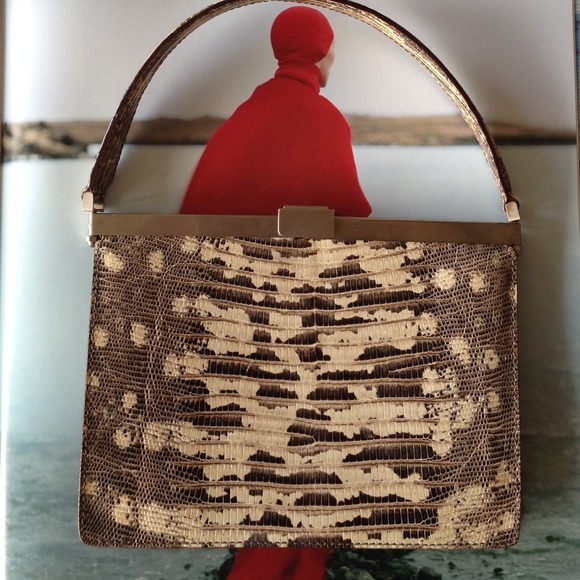 Giorgio Armani lizard eve bag