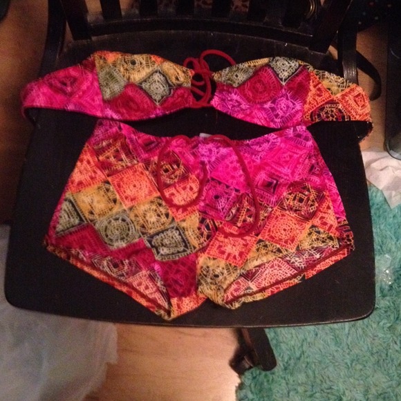 Wild and bright swim suit
