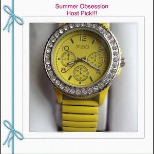 New studio time yellow watch
