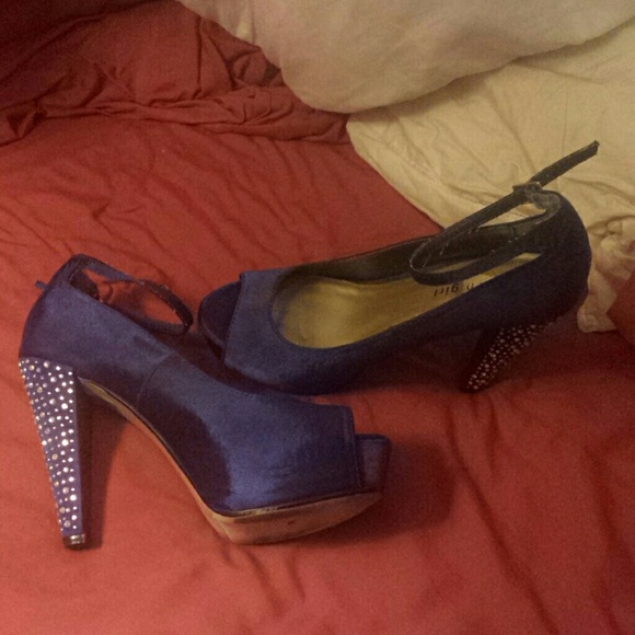 Sparkly blue Madden Girl heels