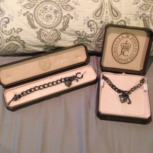 Juicy Couture Chain Necklace and Bracelet