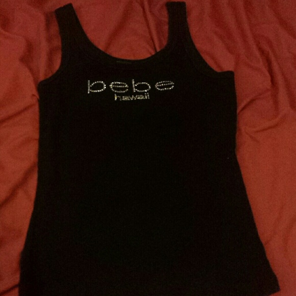 bebe Hawaii ribbed tank