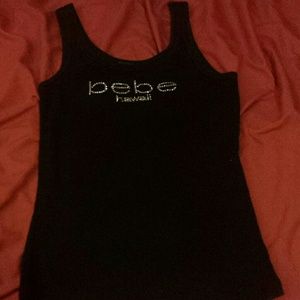 bebe Hawaii ribbed tank