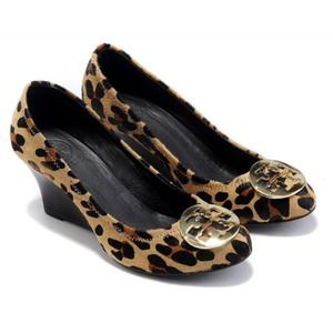 NEW Tory Burch Cheetah Print Wedges