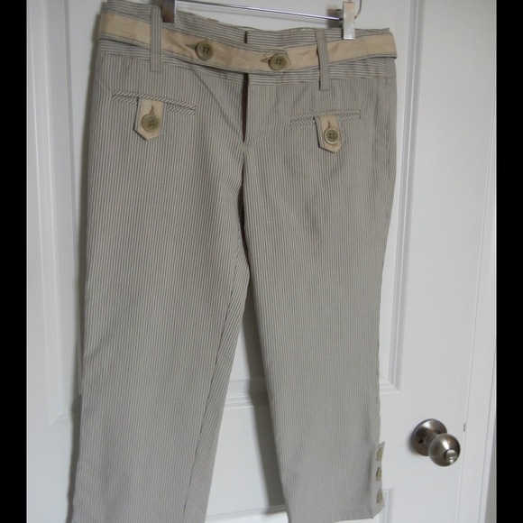 Nanette Lepore Summer Striped Capri Pants - NWT