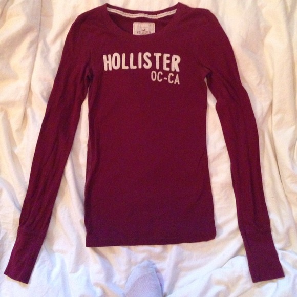 Hollister long sleeve bundle with northface