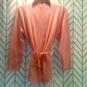 Light pink J Crew cashmere wrap