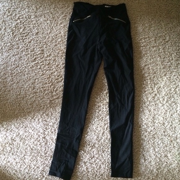 High waisted zipper pants! Only worn twice! - Picture 1 of 2