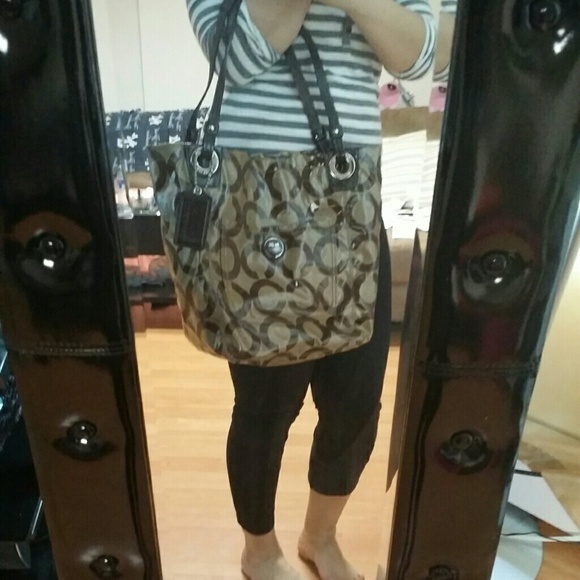 Coach brown tote - Picture 3 of 3