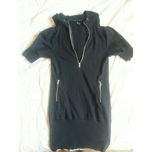 Black hooded dress
