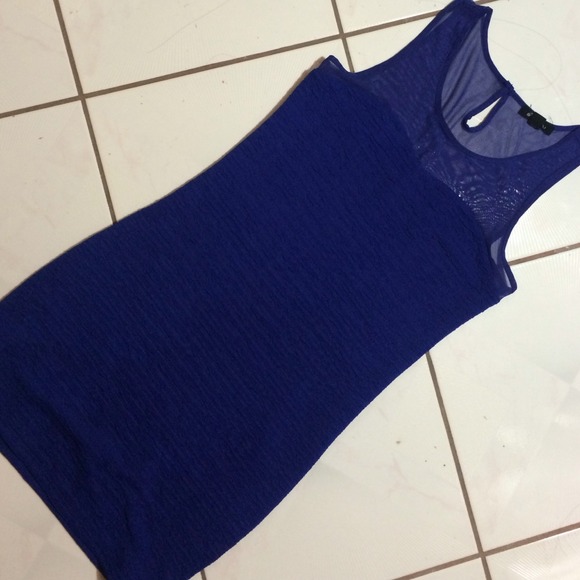 Forever 21 purple blue body con dress