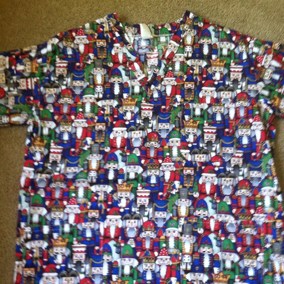 Nutcracker scrub top