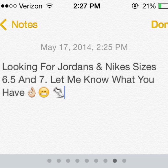 Looking For Jordan's, And Nikes 6.5 Or 7👌