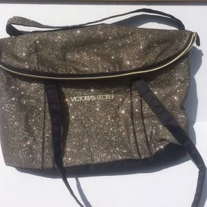 Victoria Secret gold bling flap bag. Brand New!!!