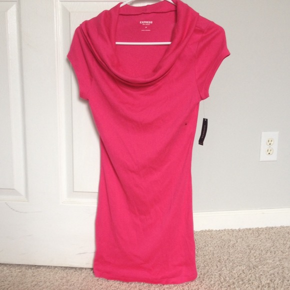 Pink express short sleeve tunic.