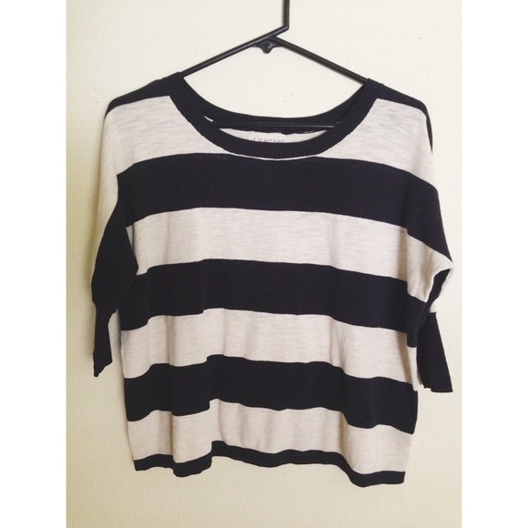 Black & White Striped Top