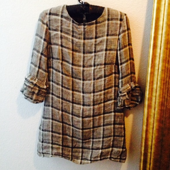 MNG Chic dress in plaid, never worn