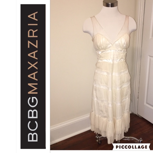 Cream dress. Great for a Bridal shower! - Picture 1 of 3