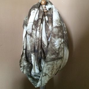 Green abstract infinity scarf! Never worn!