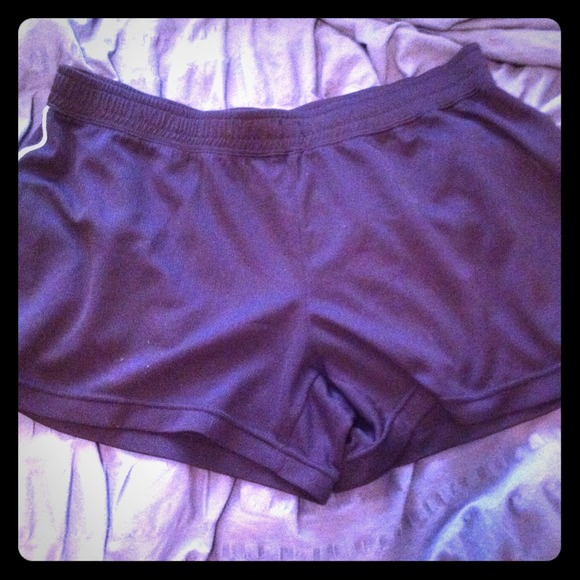 Short athletic shorts.