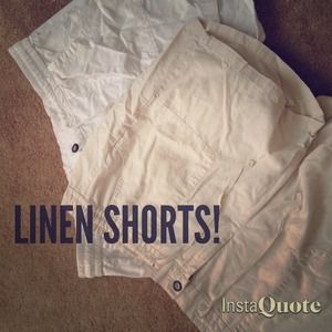 Lane Bryant linen shorts