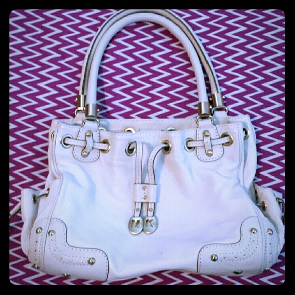 Michael Kors white handbag