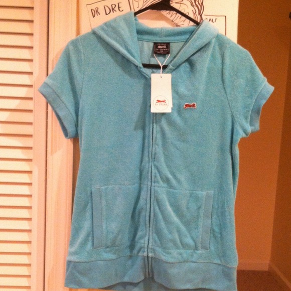 Cute turquoise terry short set!