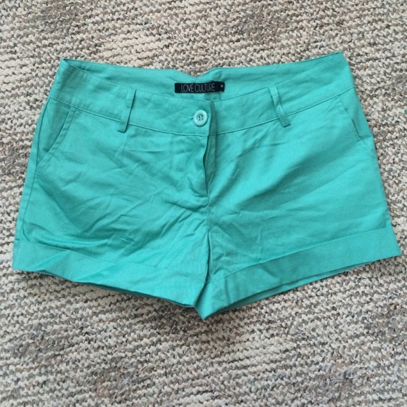 Teal shorts