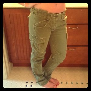 Military Green Cargo Pants