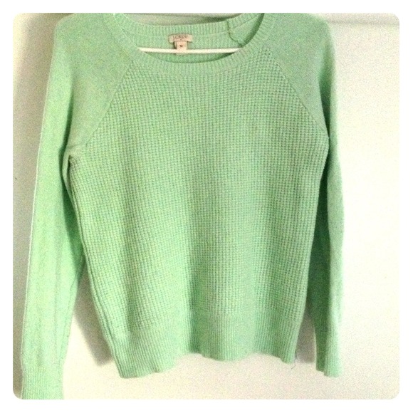 J Crew waffle crewneck sweater! - Picture 1 of 2