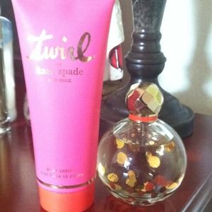 Kate Spade Twirl body lotion and cologne spray