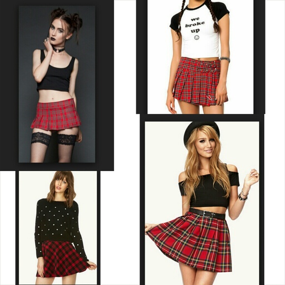 Want this look? ? plaid mini skirt ?