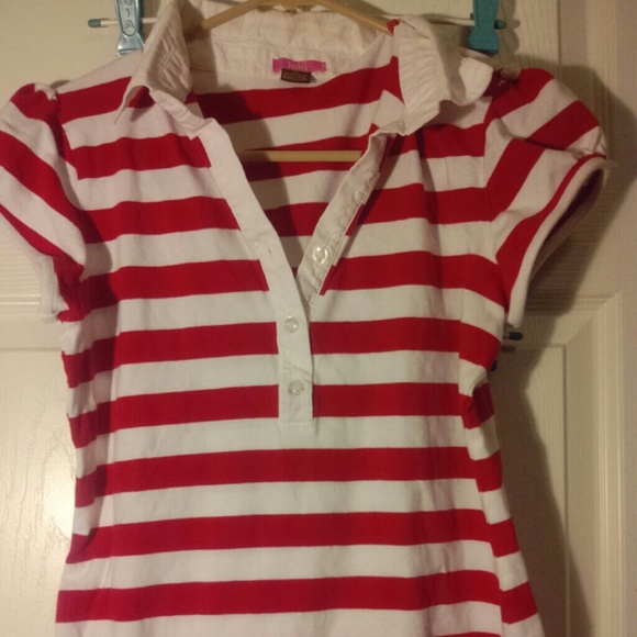 Reduced!! Red and white shirt