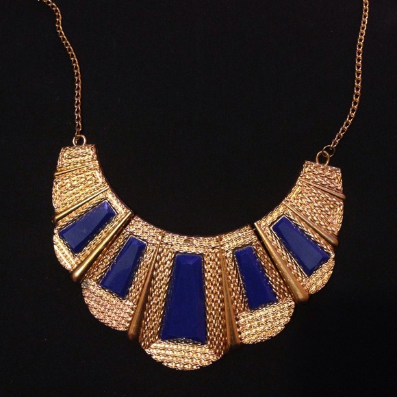 Blue & Gold Necklace