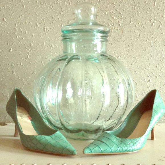 Nine West Shoes - Nine West, teal green pumps