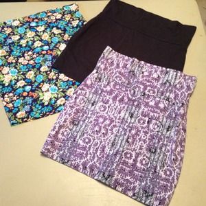 3 Pencil Skirts Size L