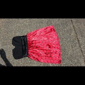 Red & Black Dress