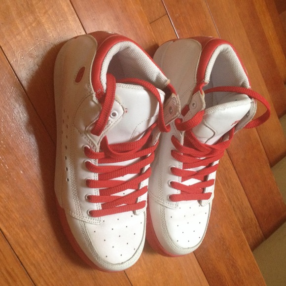 Hi top sneakers and shorts bundle.