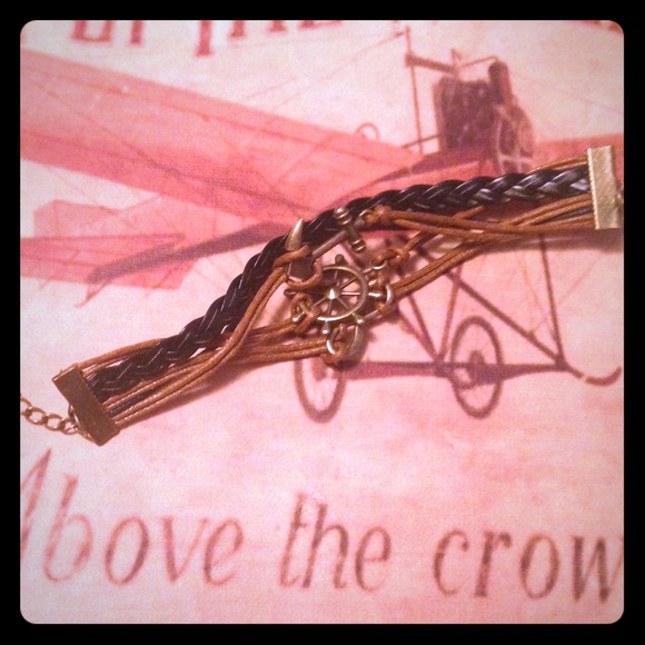 Rope and Pendant Bracelet