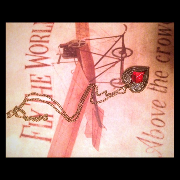 Long Heart Necklace