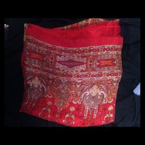 Red Indian Scarf