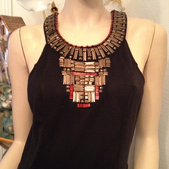 Urban Outfitters Unlabeled Black Dress with Bling - Picture 2 of 4
