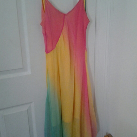 REDUCE 100% Silk Sundress (back & frt view)