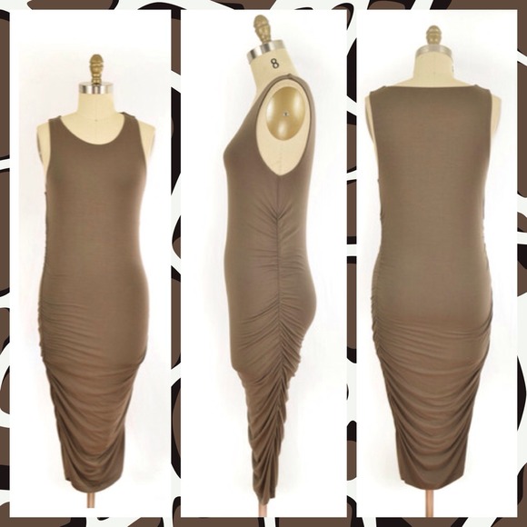 NWOT Kenneth Cole Olive Green Dress