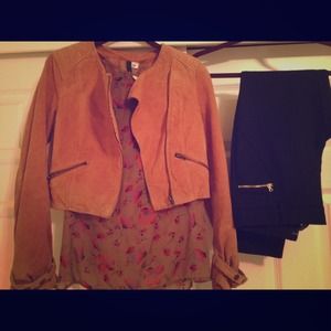 Orange suede jacket