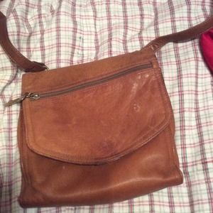 Genuine leather fossil cross body